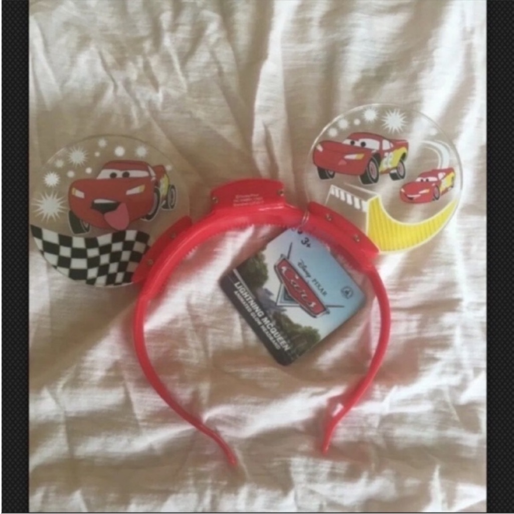 Brand New Disney Cars Lightning Mc Queen Lighted Mickey Ears